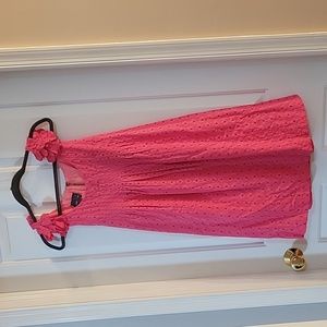 Muse fushia eyelet dress 6